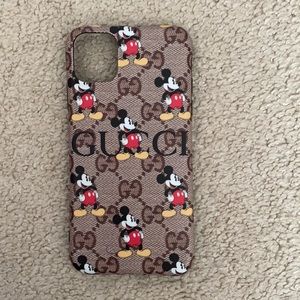 iPhone 11 Mickey Mouse - Gucci cell phone case.
